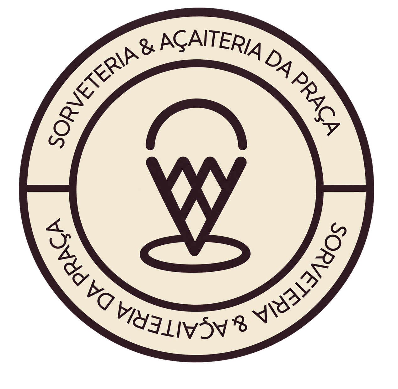 Logo da Sorveteria e Açaíteria da Praça